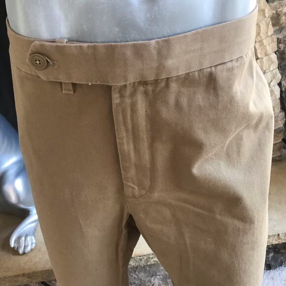 NEW Banana Republic Tan Trouser Straight Fit Cotton Pants Men’s Size 38 NWT $100 - Picture 6 of 8